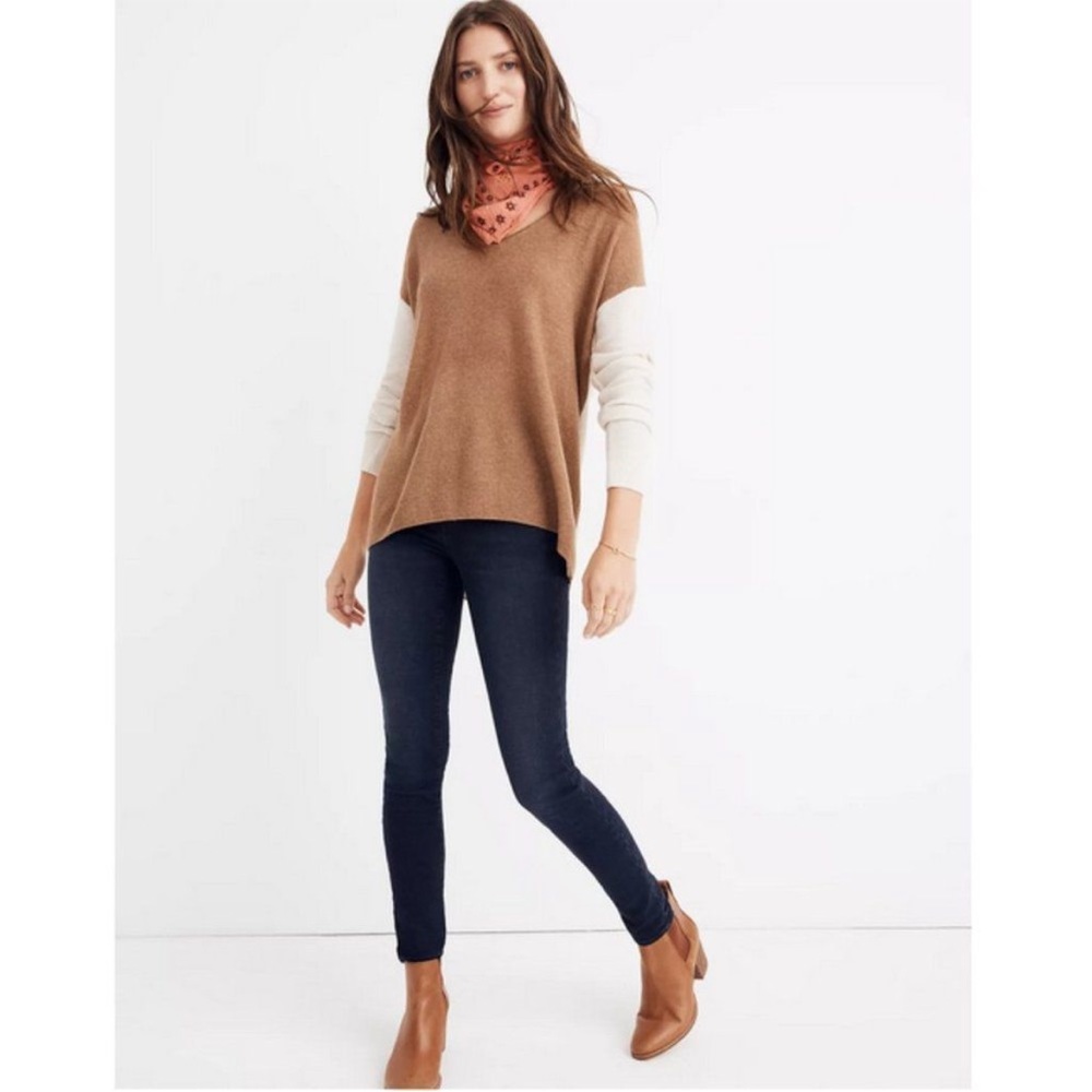 Madewell Kimball Colorblock Sweater XS
